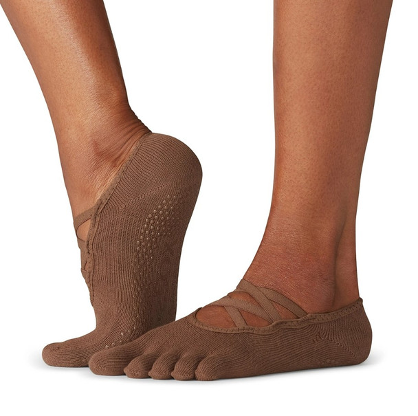 ToeSox Full Toe Elle - Grip Socks In Naked