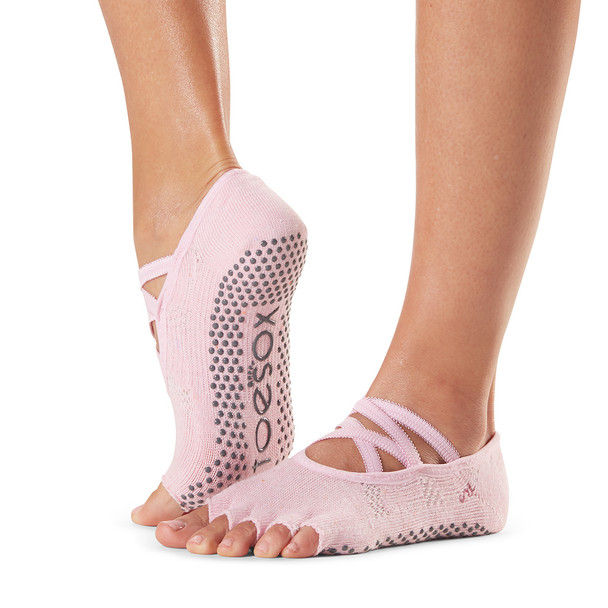 ToeSox Half Toe Elle - Grip Socks in Allure