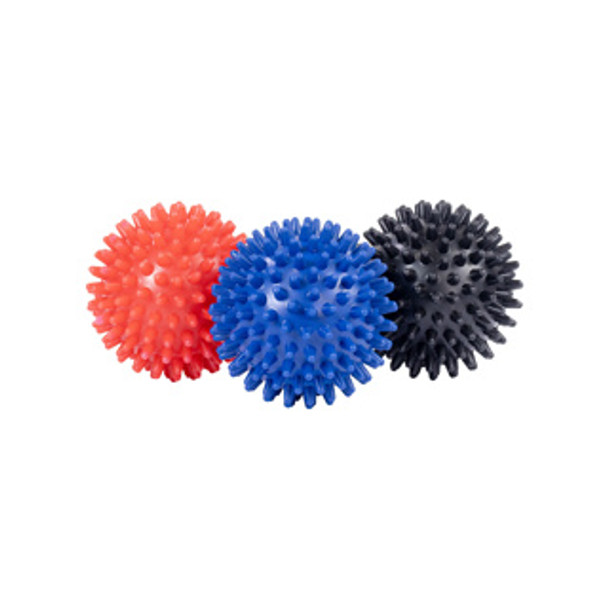 Spikey Massage Balls - Set of 3 (Red, Blue & Black)