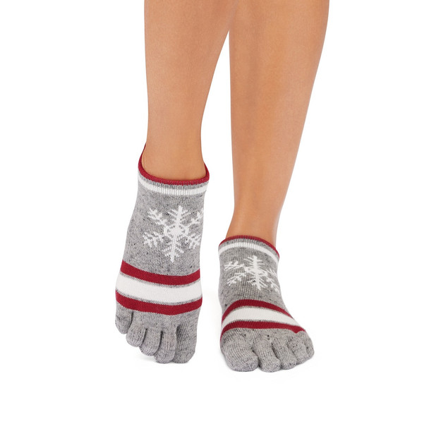 Full Toe Low Rise - Grip Socks in Snowdrift Full Toe Low Rise - Grip Socks in Snowdrift
