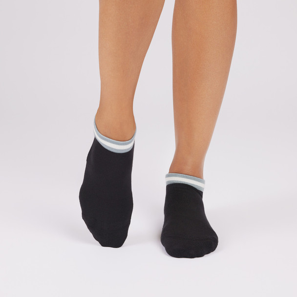 Cora - Grip Socks in Ebony Mirage Stripe Cora - Grip Socks in Ebony Mirage Stripe