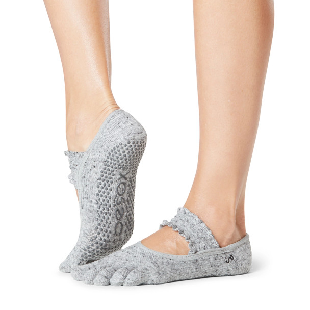 ToeSox Full Toe Mia - Grip Socks In Misty