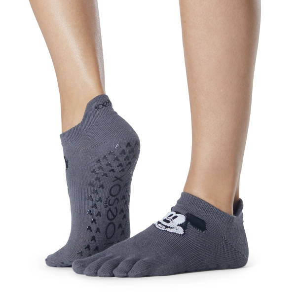 ToeSox Full Toe Low Rise - Grip Socks in Mickey Cheer