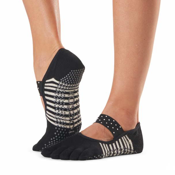 ToeSox Full Toe Mia - Grip Socks In Charmant