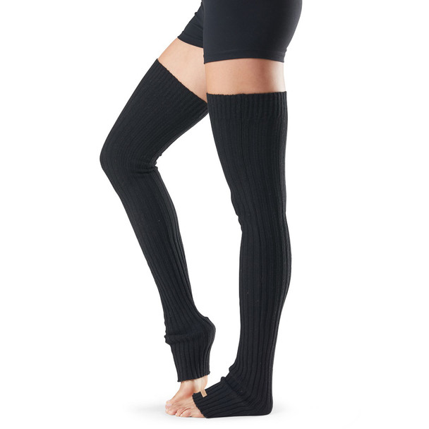 ToeSox Dance Socks - Thigh High Leg Warmers In Black ToeSox Dance Socks - Thigh High Leg Warmers In Black