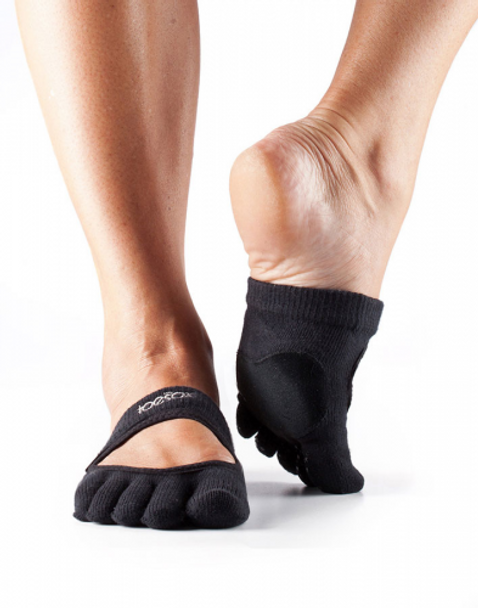 ToeSox Releve Dance Socks - Full Toe In Black