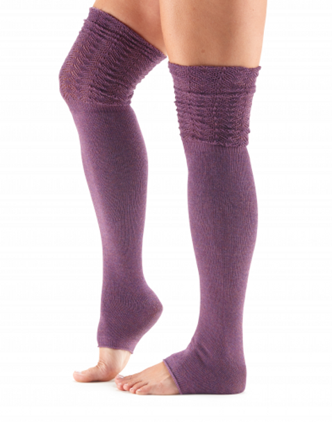 ToeSox Sasha Dance Socks - Thigh High Leg Warmers In Dusk