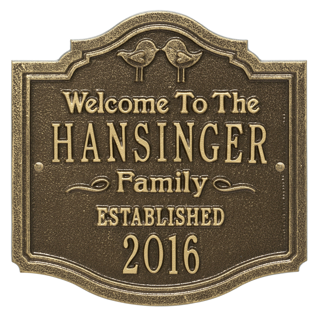 Wall Mounted Anniversary Wedding Plaques