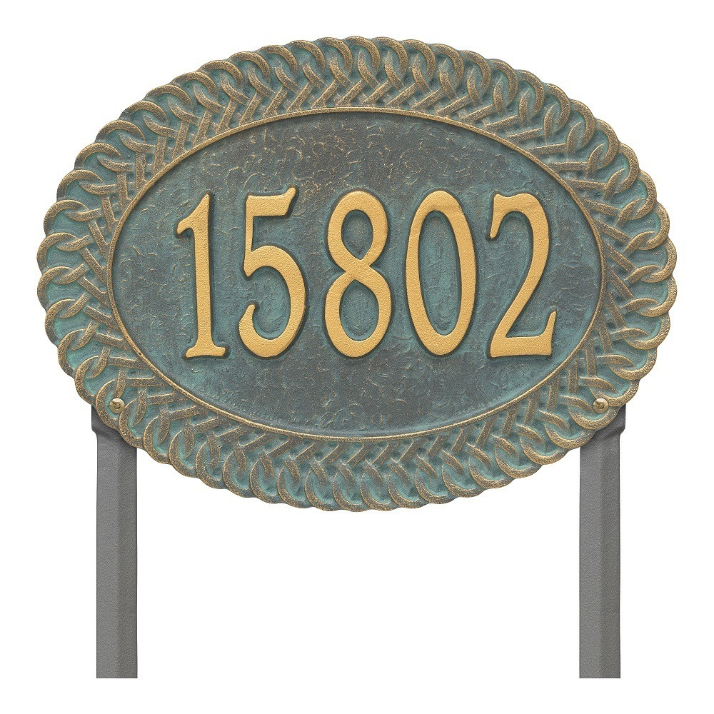 One Line Lawn Address Plaques