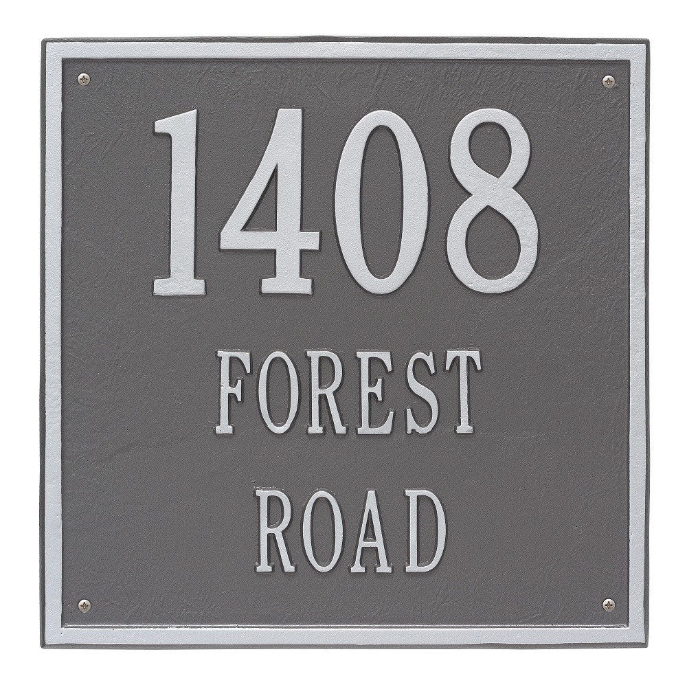 Three Lines Wall Address Plaques