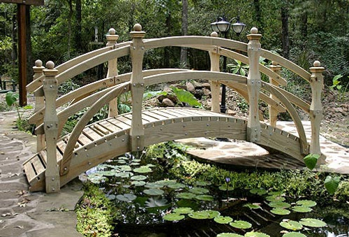 12' High-Rise Double Rail Garden Bridge