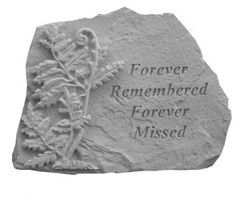 Forever Remembered...w/Fern Memorial Stone