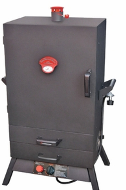 38" Gas Wide Two Drawer Vertical Smoker