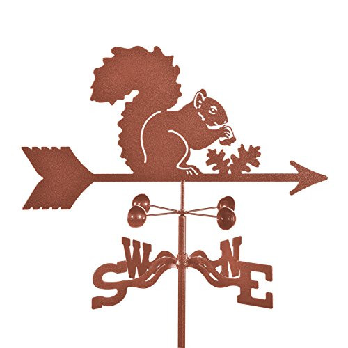 EZ Vane Squirrel Weathervane 21 Inch Wide Post Mount