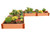 Tool-Free Classic Raised Garden Bed ‘L’ Shaped 12' x 12' x 11” (2” profile) Sienna