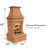 Midsize Freestanding Outdoor Fireplace (Desert Tan)