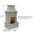 Premium Freestanding Outdoor Fireplace (Stone Grey)
