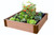 Tool-Free Classic Raised Garden Bed 4' x 4' x 11” ( 2” profile) Sienna