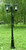 Victorian Solar Lamp Post with Two Lamps-Black