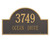 Arch Address Plaque 24L x 14H (2 Lines)