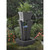 Raining Water Fountain with Planter and LED light  35"H