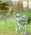 Kite Flying Frog Sculpture 25"H