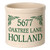 Personalized Pinecone Address Stoneware 2 Gallon Crock