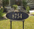 Oval Eagle Standard Lawn Address Plaque 16"W x 9.25"H (1 Line)