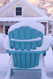 Shown in the Winter snow with the color Teal