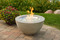 Bowl shown with flames