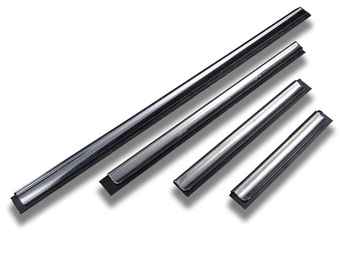 12" Channel Squeegee w/Black Rubber Blade