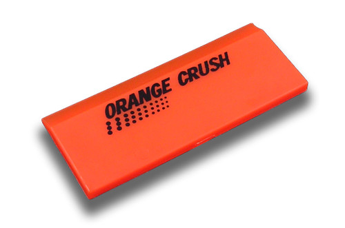 5" Orange Crush Beveled Squeegee Blade - Soft