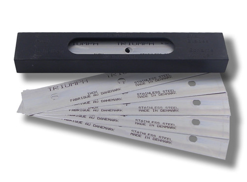 6" Scraper Blades - Triumph Stainless Sleel - 25 Pk
