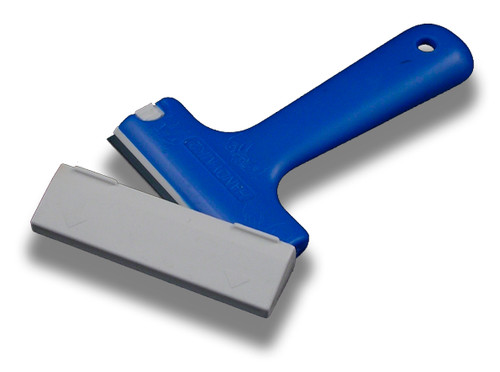 3" Scraper - Triumph 5.5 Length Blue Plastic w/Blade & Cover