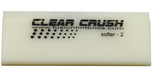 5" Clear Crush Square w/Beveled edge Squeegee Blade - Soft