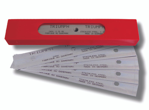 6" Triumph 2  Edge Stainless HEAVY DUTY - Red Box Blade .2mm x 6" Pack (25 count)