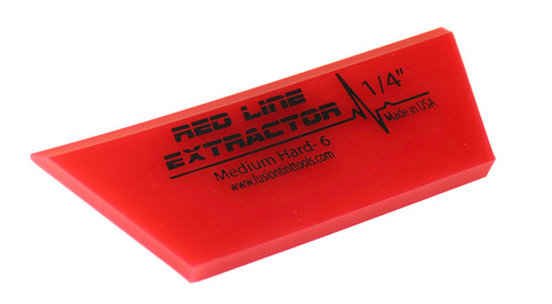 5" Red Line Angled Extractor 1/4" Single w/beveled edge squeegee Blade