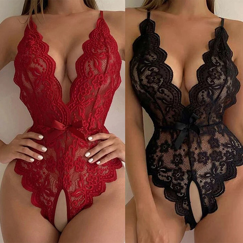 Sexy Lingerie Women Sleepwear Open Croth Bodysuit Teddy Transparent Lace Lingerie Deep V Open Bra Lenceria Porno Underwear Set Sexy Lingerie Women Sleepwear Open Croth Bodysuit Teddy Transparent Lace Lingerie Deep V Open Bra Lenceria Porno Underwear Set