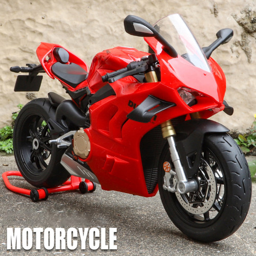 1:9 Ducatis V4S Panigale Alloy Die Cast Motorcycle Model Toy Vehicle Collection Carrying Lighting Off Road Autocycle Toys Car 1:9 Ducatis V4S Panigale Alloy Die Cast Motorcycle Model Toy Vehicle Collection Carrying Lighting Off Road Autocycle Toys Car