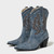 2025 Autumn Winter Comfy Western Cowboy Boots Vintage Women Embroidery Denim High Heels Party Dress Ladies Shoes Booties