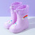 Cute Cartoon Slip On Rain Boots With Elastic Drawstring For Girls And Boys, Waterproof Non Slip Rain Boots For Outdoor Travel, A Cute Cartoon Slip On Rain Boots With Elastic Drawstring For Girls And Boys, Waterproof Non Slip Rain Boots For Outdoor Travel, A