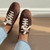 Meotina Women Genuine Leather Sneakers Round Toe Flats Sheepskin Lace-up Concise Ladies Fashion Casual Shoes Spring Autumn Brown Meotina Women Genuine Leather Sneakers Round Toe Flats Sheepskin Lace-up Concise Ladies Fashion Casual Shoes Spring Autumn Brown