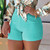 Summer Office Lady Shorts High Waist Solid Color Back Zipper Skinny Hot Pants Fashion Slim Suit A- line Women Shorts Streetwear Summer Office Lady Shorts High Waist Solid Color Back Zipper Skinny Hot Pants Fashion Slim Suit A- line Women Shorts Streetwear