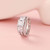 Newshe Three-Stone Princess Cut AAAAA CZ 925 Sterling Silver Engagement Rings Set for Women Adjustable Wedding Ring Enhancer Newshe Three-Stone Princess Cut AAAAA CZ 925 Sterling Silver Engagement Rings Set for Women Adjustable Wedding Ring Enhancer