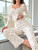 Spring Women's Sleepwear Fashion Floral Print Pajamas Set Tops Trousers Comfortable Casual Loungewear Female Nightwear Spring Women's Sleepwear Fashion Floral Print Pajamas Set Tops Trousers Comfortable Casual Loungewear Female Nightwear