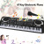 Kids Electronic Piano Keyboard Portable 61 Keys Organ with Microphone Education Toys Musical Instrument Gift for Child Beginner Kids Electronic Piano Keyboard Portable 61 Keys Organ with Microphone Education Toys Musical Instrument Gift for Child Beginner