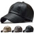 Men Vintage Adjustable Baseball Cap PU Leather snapback Hat Para Hombre Mens Trucker Caps Dad Hat winter warm hats Casquette Men Vintage Adjustable Baseball Cap PU Leather snapback Hat Para Hombre Mens Trucker Caps Dad Hat winter warm hats Casquette
