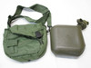 USGI 2 QUART CANTEEN w. POUCH OD GREEN ALICE CLIPS MILITARY WATER CARRIER