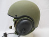 MILITARY COMBAT VEHICLE CREWMAN CVC TANKER HELMET LARGE OD GREEN DH-132A w.COMMS