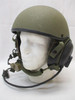 MILITARY COMBAT VEHICLE CREWMAN CVC TANKER HELMET LARGE OD GREEN DH-132A w.COMMS